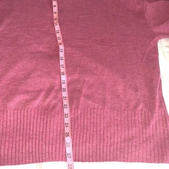 Terra & Sky Womens Plus Size 2X Burgundy Knit Pullover Sweater - Picture 7 of 8